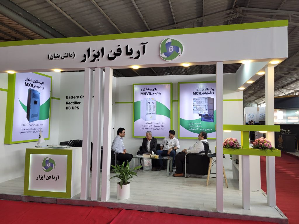 غرفه شرکت دانش بنیان آریافن ابزار در نمایشگاه بین المللی نفت و گاز عسلویه